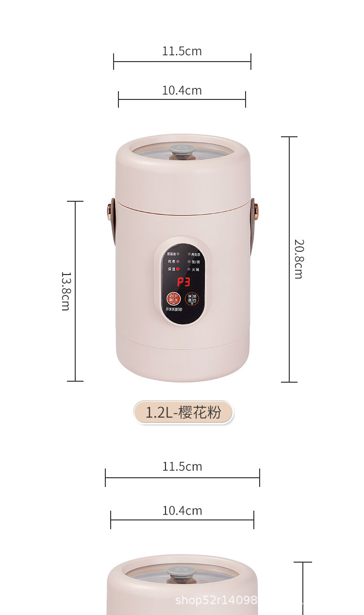 Mini Electric Rice Cooker Smart Small Electric Cooker Portable Small Electric Cooker Office Porridge Soup Non-stick Cooker Gift
