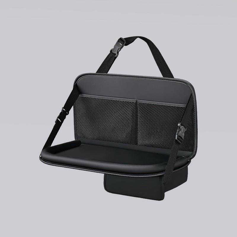 Car Seat Back Storage Bag Leather Tablet Holder Storage Box Dining Table Car Seat Back Hanging Bag