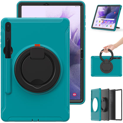 Suitable for Samsung Tab S7 S8 silicone drop-resistant tablet case PC bracelet rotating bracket S7Plus protective case