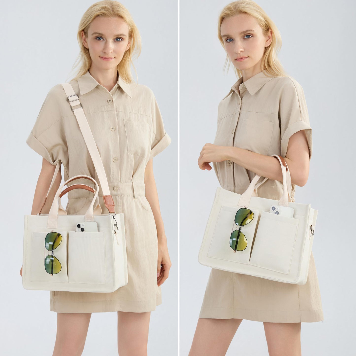 New Women's Large Canvas Handbag Laptop Crossbody Bag Mummy Bag Daily Bag Handbag