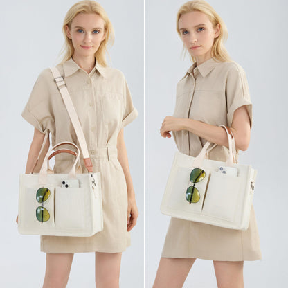 New Women's Large Canvas Handbag Laptop Crossbody Bag Mummy Bag Daily Bag Handbag