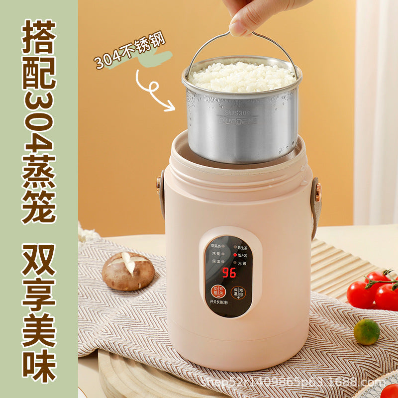 Mini Electric Rice Cooker Smart Small Electric Cooker Portable Small Electric Cooker Office Porridge Soup Non-stick Cooker Gift