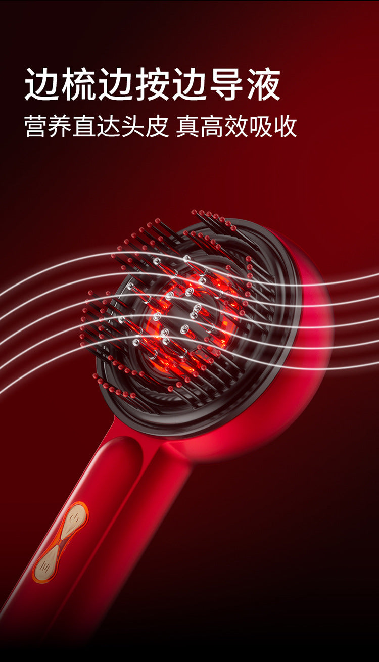 Electric EMS multi-function massage comb laser hair growth instrument scalp massager medicine comb comb hair red comb