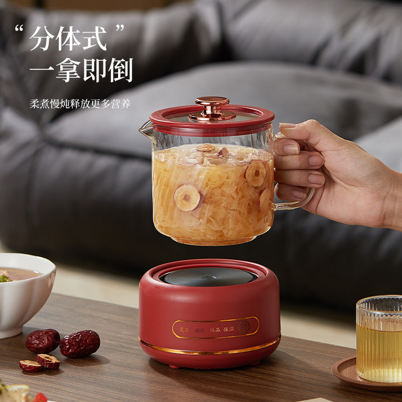 Multi-functional Flower Tea Pot Household Health Pot Mini Glass Boiling Kettle Small Health Cup Gift Electric Stew Cup for Tea