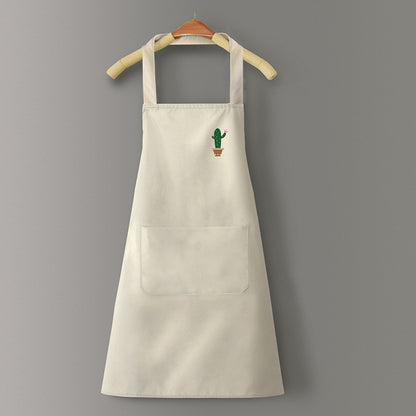 Logo advertising custom apron waterproof and oil-proof pvc kitchen cooking custom waist household a wholesale