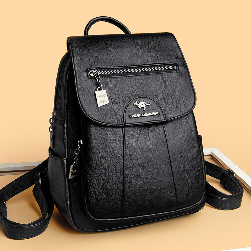 Women's Backpack 2026 Autumn and Winter New Large Capacity Casual Shoulder Bag Fashion College Student Travel Bag One-Piece Generation