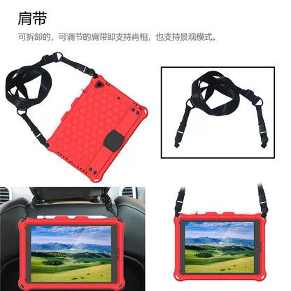 Applicable ipad10.2 inch protective case silicone mini5 drop-resistant iPad9.7 handheld air3 full cover air4