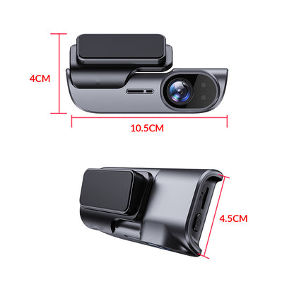 Cross-border 4K CarLog Mobile Phone Interconnection WIFI HD Night Vision Installation-free Car Recorder Shrunk Time Recording
