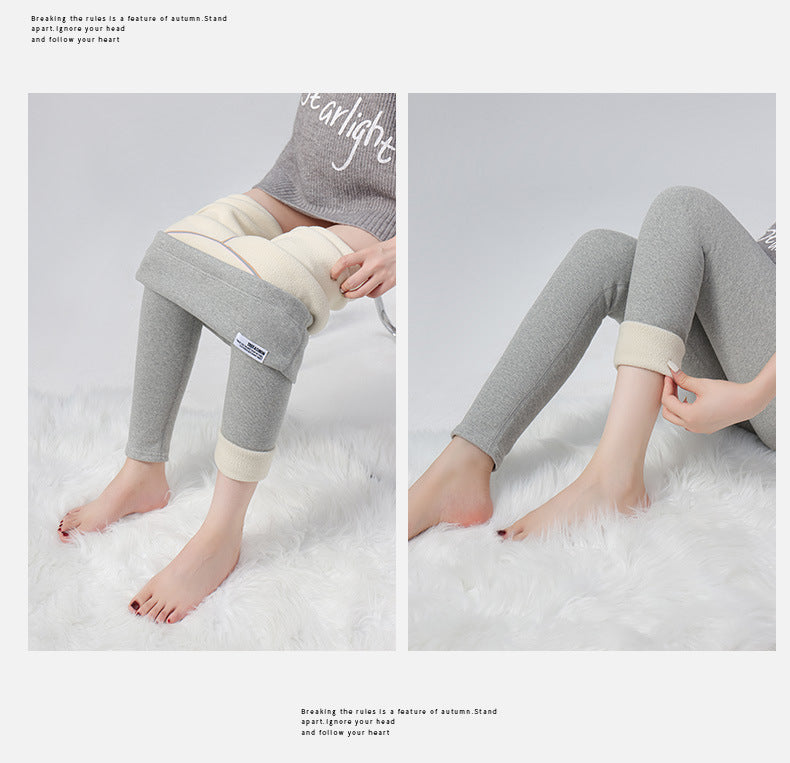 Maternity Leggings Autumn and Winter 2024 New Maternity Pants Winter Outer Wear Plus Cashmere Warm Cotton Pants