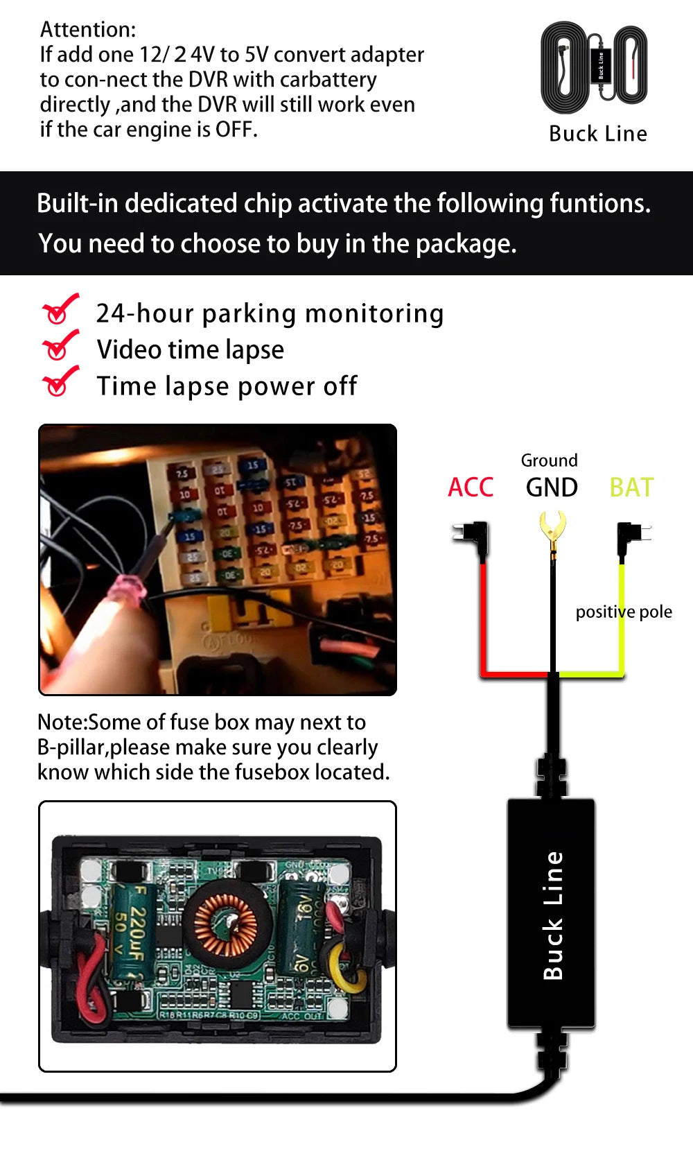 Cross-border 4K CarLog Mobile Phone Interconnection WIFI HD Night Vision Installation-free Car Recorder Shrunk Time Recording