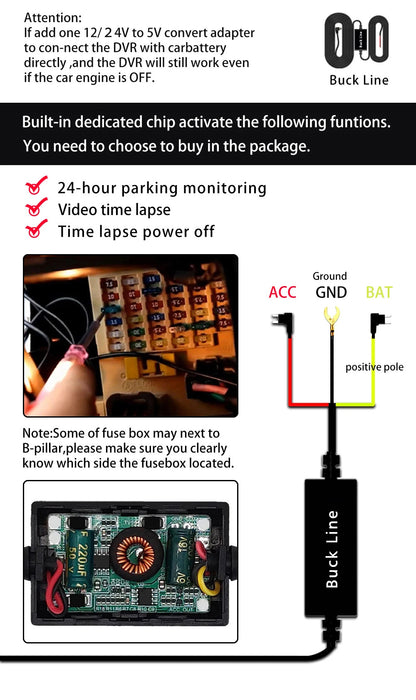 Cross-border 4K CarLog Mobile Phone Interconnection WIFI HD Night Vision Installation-free Car Recorder Shrunk Time Recording