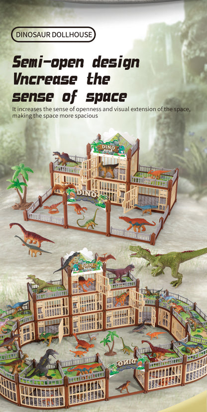 New DIY Dinosaur Park Model Children's Simulated Animal Toys Boys Educational Assembly Model Toys Birthday Gifts