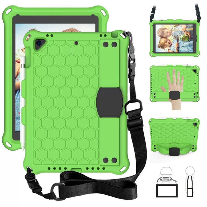 Applicable ipad10.2 inch protective case silicone mini5 drop-resistant iPad9.7 handheld air3 full cover air4