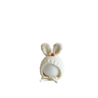 Baby hat rabbit ears cute super cute autumn and winter warm thick men's and women's infant super cute ear protection cap cap