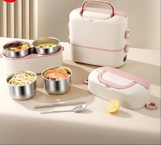 Electric heating lunch box heating electric lunch box can be inserted into the electric heat preservation cooking office office portable hot food artifact