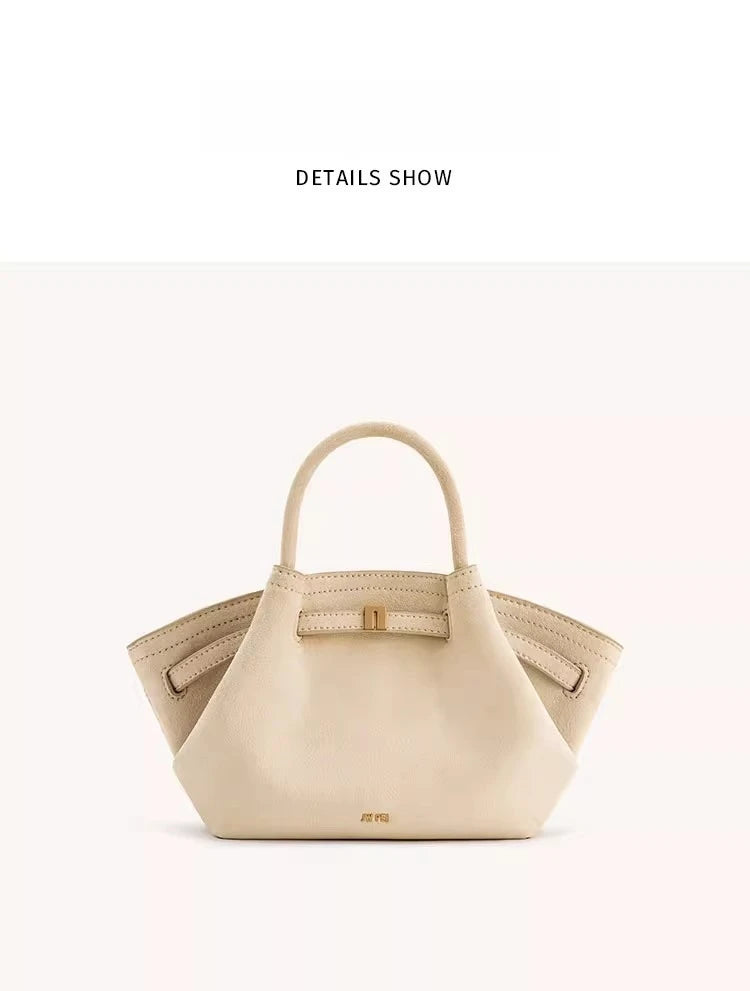 Women's Dumpling Bag Large Capacity Tote Bag Casual Shoulder Handbag 2026 New Fashion Solid Color Top-handle Bag for Work Travel