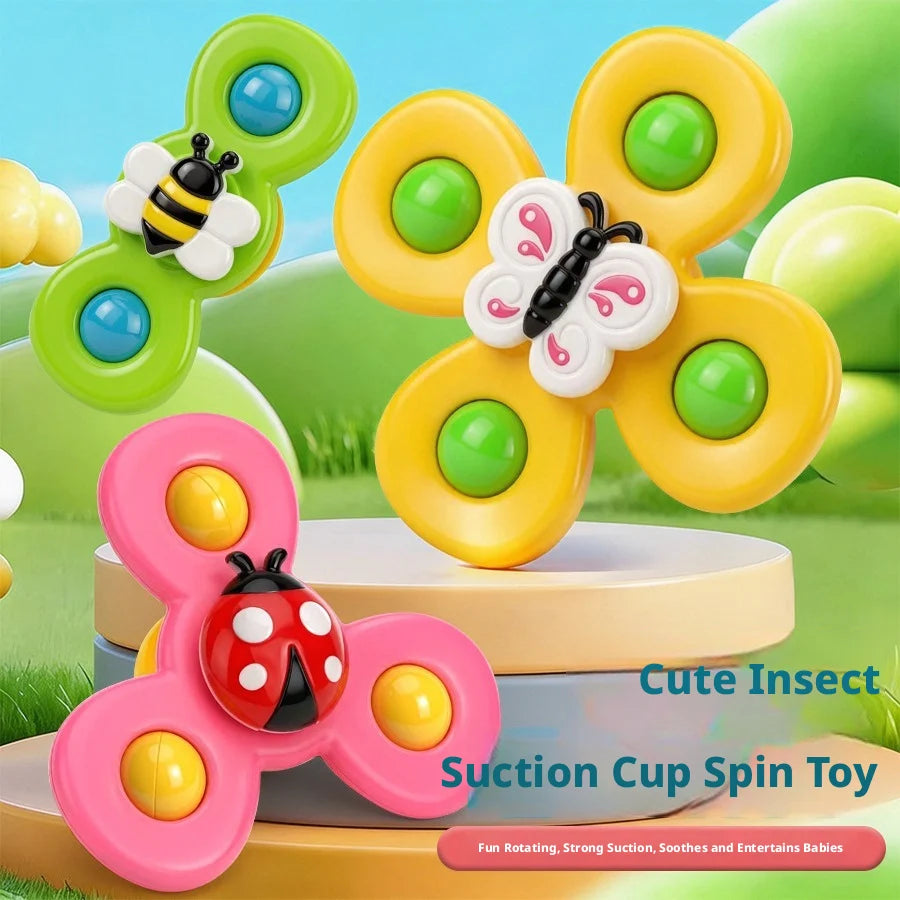 New Kids Bath Toys, Funny Bath, Car, Vacuum Sucker Toys, Rotate Cartoon Bells, Educational Toys For Kids, Gift