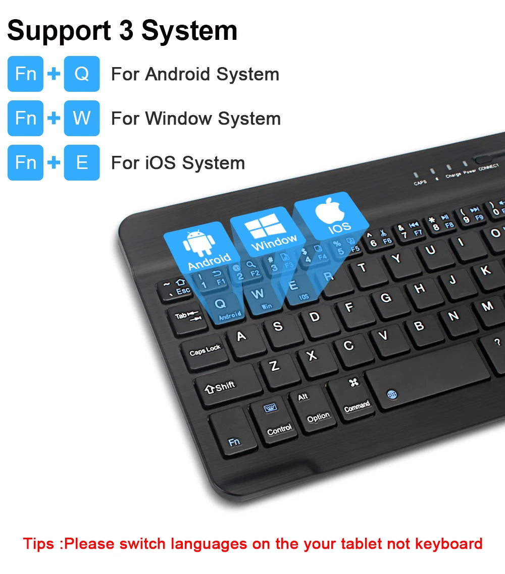 2026 New Slim Lightweight Ergonomic Bluetooth Keyboard, Compact Silent Wireless Keyboard for Windows iOS Android Devices Office