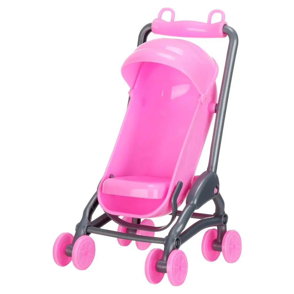 Dollhouse Furniture Scene Model Playing House Photo Props Toys Miniature Baby Stroller Infant Carts Dolls Accessories