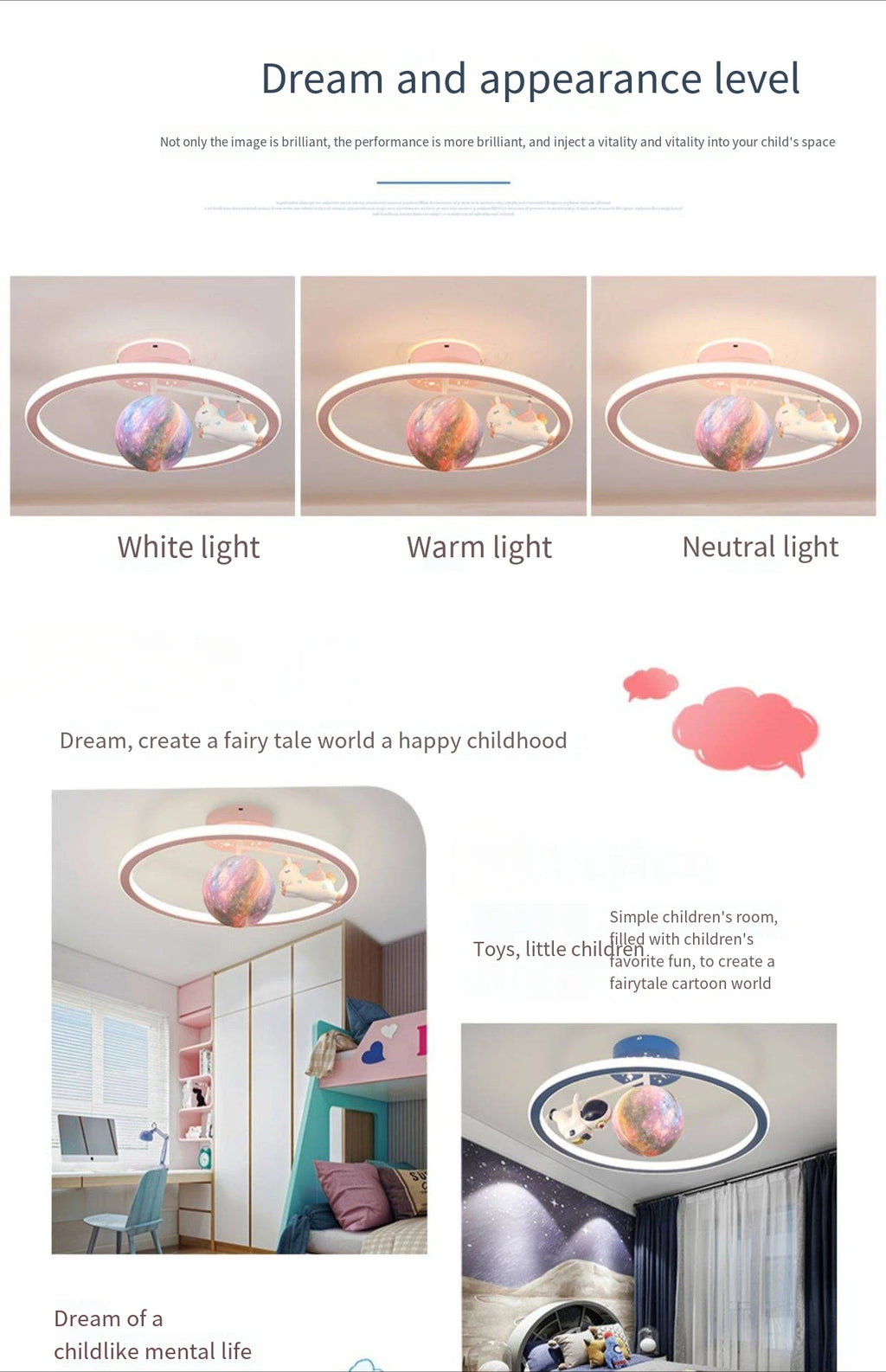 Modern LED Lovely crown star Ceiling Lamp Child Bedroom Living Restaurant Study Home Decoration Indoor Lighting Fixture Lustre