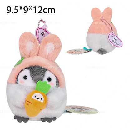 22 Styles Cute Penguin Plush Key Ring Tourist Hat Penguin Keychain For Girls Gifts Creative School Bag Keychain