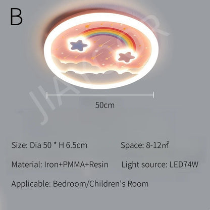 Modern LED Ceiling Lamp For Kids Children's Room Bedroom Chandelier Light Interior Home Decoration Lustre Lighting Fixtures