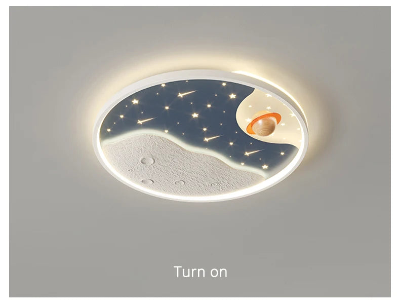 LED moon Astronaut Light Fantastic Eye Care living room bedroom girl lamp  Princess light