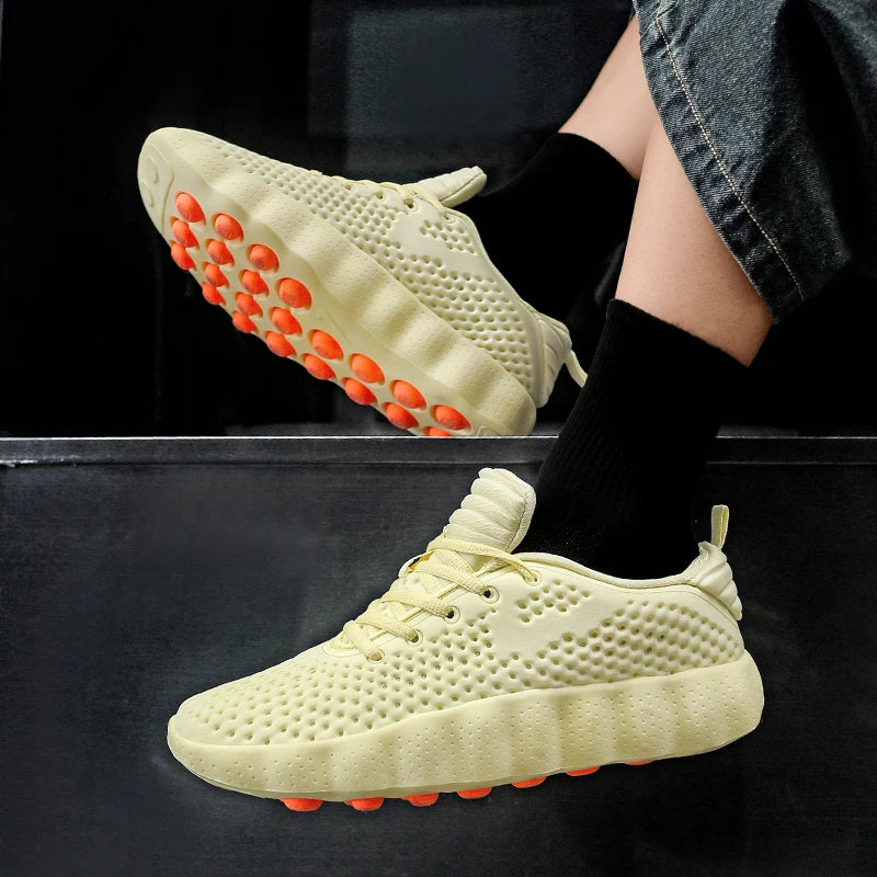 Brand Men Casual Shoes Thick Sole Fashion Sneakers Summer Breathable Male Walking Shoes  Mens Shoes