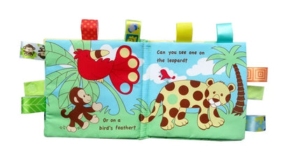 Baby Cloth Book Toys Animals Soft Learning Educational Toys For Babies Development montessori Sensory Books Baby Toys 0 12 Month