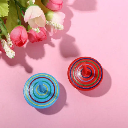 Game Spinning Top DIY Gyroscope Toys Desktop Spinning Top Wooden Rotate Gyro Wooden Gyro Toys Woode Spinning Top Toy
