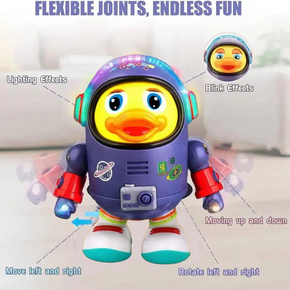 Baby Duck Toy Musical Interactive Toy Dancing Space Duck With Music Light For Boys And Girls Holiday Gifts﻿