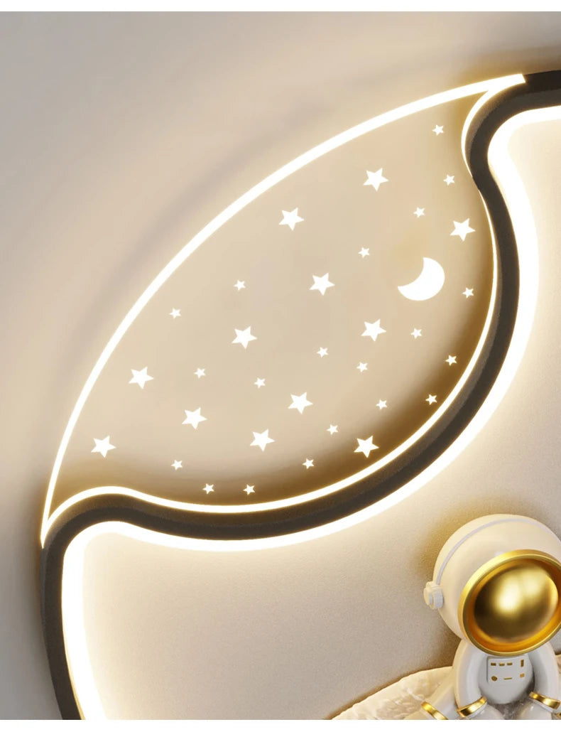 LED moon Astronaut Light Fantastic Eye Care living room bedroom girl lamp  Princess light