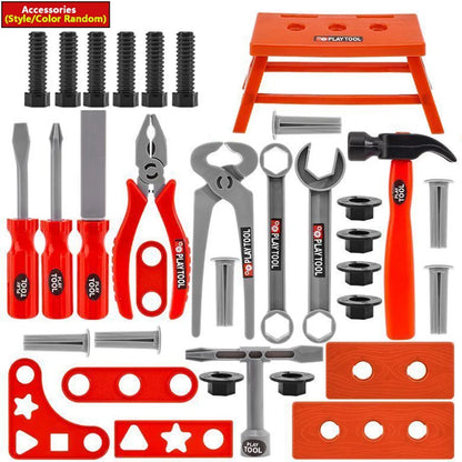 Kids Pretend Tools Kit Toys 68/55/41/38 Play Simulated Repair Tool Set Engineer Plastic Construction Toys Toddler Kids Boys Gift