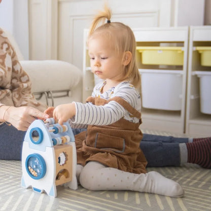 Wooden Montessorri Toys Five-in-one Multifunctional Baby Toys Exercise Children's hand-eye Coordination Logic Imagination Space