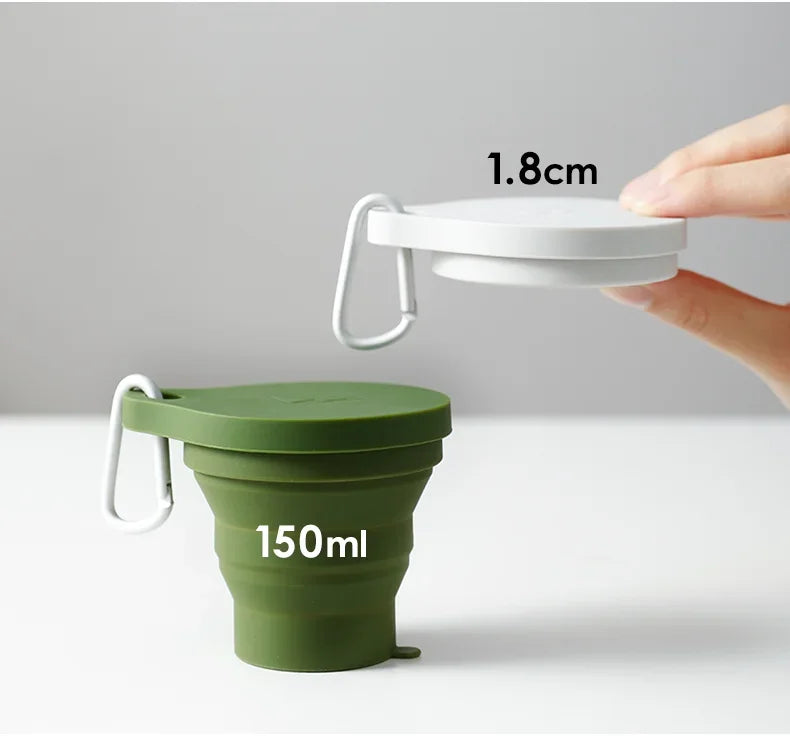 Folding Water Cup Heat-resistant Travel Portable Mouthwash Cup Hotel Toiletries Set Compressed Cup
