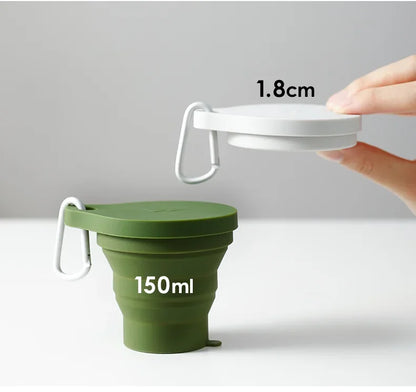 Folding Water Cup Heat-resistant Travel Portable Mouthwash Cup Hotel Toiletries Set Compressed Cup