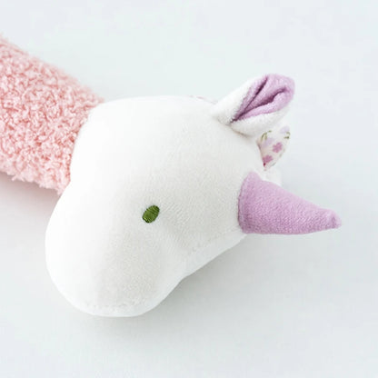 Soft Baby Rattle Toys Cartoon Animal Hand Rattles for Toddlers Boys Girls Hand Bell Toy Early Educational Newborn Infant Gifts