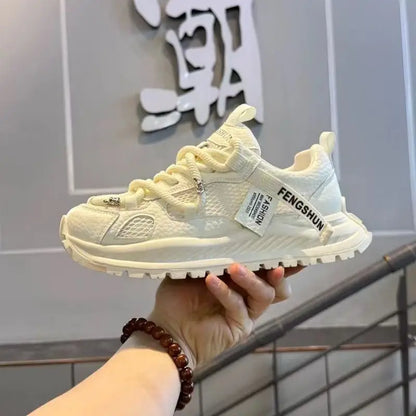 New Men Running Shoes Mesh Breathable Sneakers Lightweight Cushioning Non Slip Outdoor Sports Footwear Large Size Daily Walking