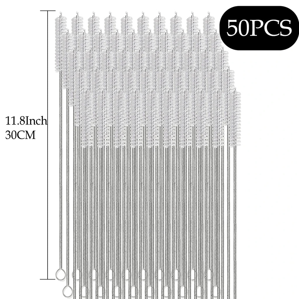 Straw Cleaner Brush Kit for Stanley - (4-Size) Extra Long Pipe Cleaners, Straw Cleaning Brush for Tumbler, Bottle