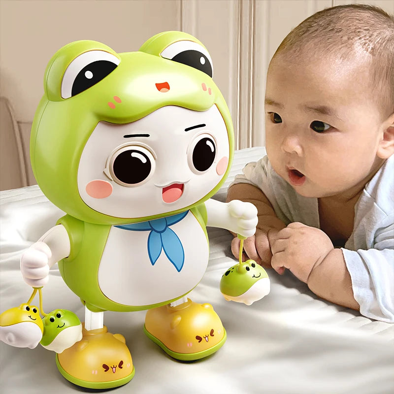 Children Cute Rabbit Electronic Toy Pet With Music Light Animal Game Frog Walking Dance Moving Kid Toys 3 Year Gifts