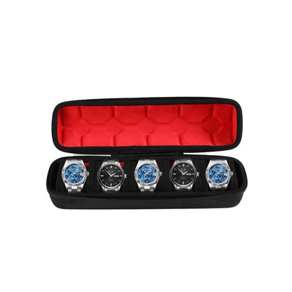 Watch Box Organizer For Men or Women Watch Travel Case Portable Storage Watch Display Holder for Wristwatches and Smart Watches