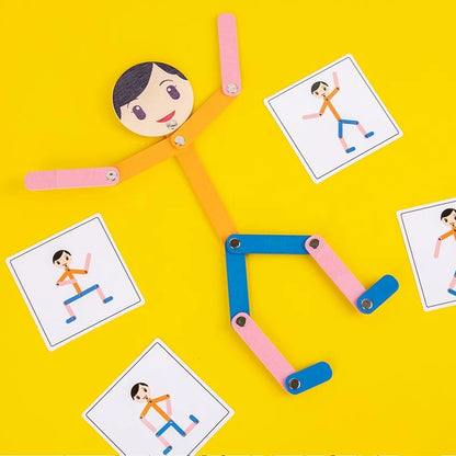 Montessori Material DIY Puzzle Toys Boards Educational Game Early Learning Toy For Children Preschool Fine Motor Training