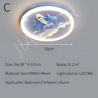 Modern LED Ceiling Lamp For Kids Children's Room Bedroom Chandelier Light Interior Home Decoration Lustre Lighting Fixtures