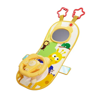 Baby Car Seat Toys Baby Toy Electric Simulate Driving Car Copilot Steering Wheel Seat Toy Hanging Toys for Baby 0 12M