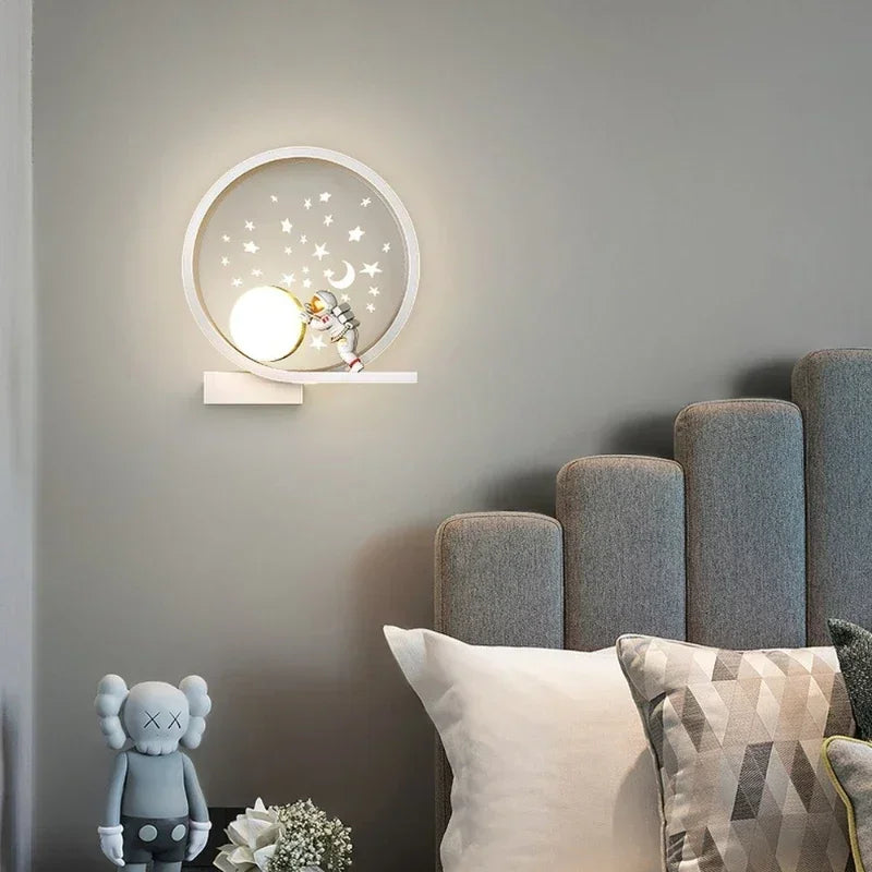 Wall Led Lights Modern Minimalist Astronaut Bedroom Bedside Sconce Lamps for Room Children's Home-appliance