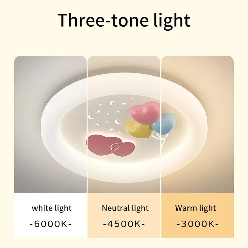 Modern Rocket Cloud Ceiling Lights Boys and Girls Bedroom Decor Light LED Warm Romantic Nursery Children's Room Ceiling Lamps