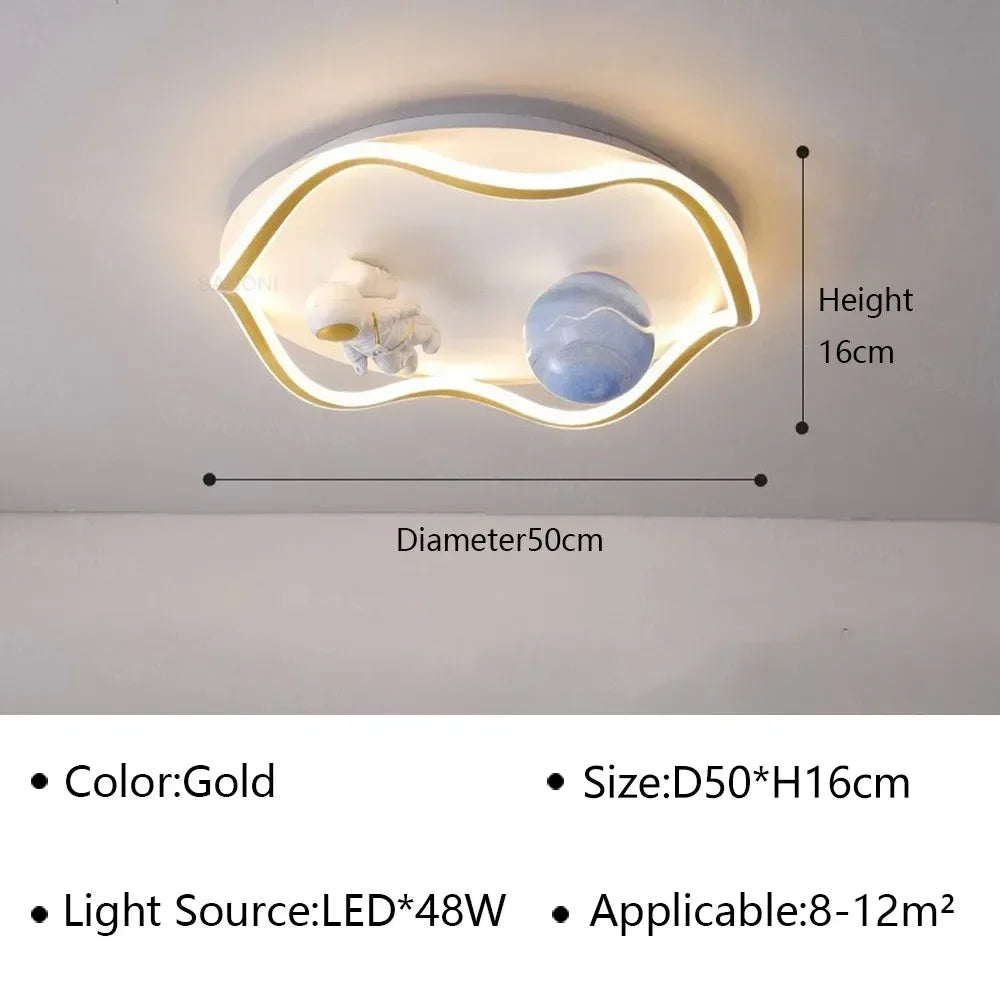 LED moon Astronaut Light Fantastic Eye Care living room bedroom girl lamp  Princess light