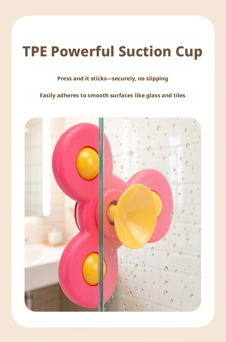New Kids Bath Toys, Funny Bath, Car, Vacuum Sucker Toys, Rotate Cartoon Bells, Educational Toys For Kids, Gift