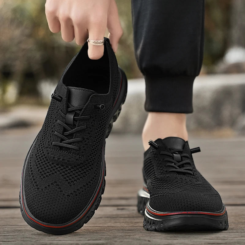 Men Sneakers New Men Mesh Casual Shoes Fashion Lightweight Breathable Soft Soled Shoes Summer Outdoor Sports Fitness Large Size