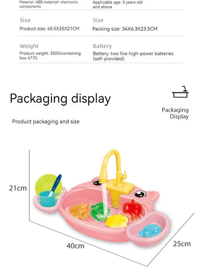 √Choice Play House Toys Pretend Play Children's Kitchen Wash Basin Sink Kids Kitchen Set Toy For Boys Girls Kids Gifts